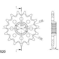 Ritzel 520/15Z 73303A15