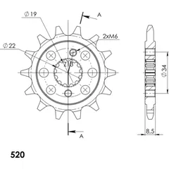 Ritzel 520/14Z 73305A14