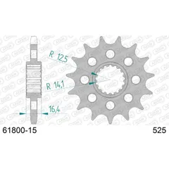 Front Sprocket AFAM 525 - 15t 6180015