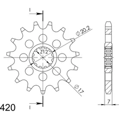 Front Sprocket 420/12t 94119A12
