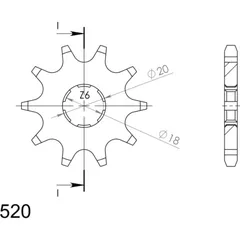 Ritzel 520/11Z 94305A11