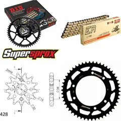 Chain Kit - Steel - for: MALAGUTI X3M 125 Enduro 07-13 14-50-126 DID428NZ(G&B) Clip