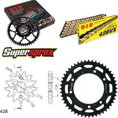 Chain Kit - Steel - MALA/PEUG X3M 125 Motard 07-13/XPS CT 14-48-124 DID428VX(G&B) Clip