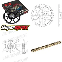 Chain Kit - Steel - for: APRILIA Red Rose 50 87-91 12-42-118 DID415ERZ(G&G) Clip