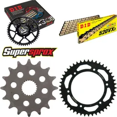 Kettensatz Stahl für: APRILIA ETX350 Tuareg 85-87 16-45-108 DID520VX3(G&B) Niet