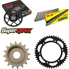 Kettensatz Stahl für: APRILIA ETX350 Tuareg Wind 87-90 16-45-104 DID520VX3 Clip