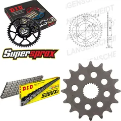 Chain Kit - Steel - for: APRILIA AF1 125 Replica 88-90 16-36-106 DID520VX3 rivet