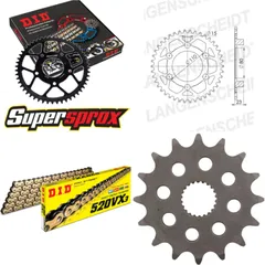 Chain Kit - Steel - for: APRILIA AF1 125 Replica 88-90 16-36-106 DID520VX3(G&B) endless