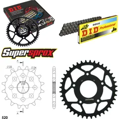 Chain Kit - Steel - for: APRILIA RS125 Extrema/Replica 34 PS 16-40-108 DID520 Clip