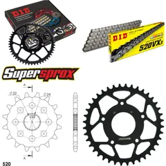 Chain Kit - Steel - for: APRILIA RS125 Extrema/Replica 34 PS 16-40-108 DID520VX3 Clip