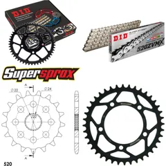 Kettensatz Stahl für: APRILIA RS125 Extrema/Replica 06-12 17-40-110 DID520ZVM-X(S&S) Endlos