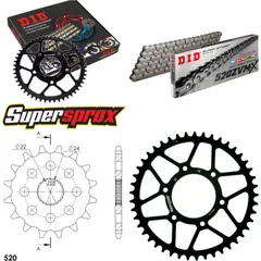 Kettensatz Stahl für: APRILIA ETX125 99-00 16-45-110 DID520ZVM-X Endlos