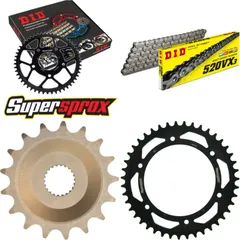 Kettensatz Stahl für: APRILIA Pegaso 600 92-93/Tuareg 600 / 17-43-106 DID520VX3 Clip