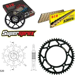 Kettensatz Stahl für: APRILIA Moto 6.5 Starck 95-00 16-49-108 DID520VX3(G&B) Niet