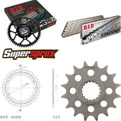 Kettensatz Stahl für: APRILIA RST1000 Futura 01-04 16-43-108 DID525ZVM-X(S&S) Niet