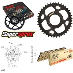 Kettensatz Stahl für: HONDA CB50 J 75-83 12-42-102 DID420NZ3(G&B) Clip