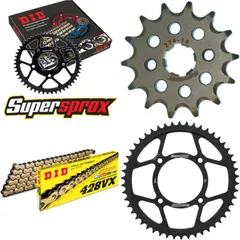 Kettensatz Stahl für: HONDA CRF100 04-13/XRR100 85-04 14-50-118 DID428VX(G&B) Niet