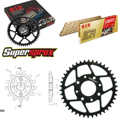 Kettensatz Stahl für: HONDA CA125 Rebel 80 km/h Honda 95-95 13-42-116 DID520ERT2(G&G) Clip