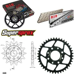 Chain Kit - Steel - for: HONDA VT125 C Shadow 99-08 14-41-112 DID520ZVM-X(S&S) endless