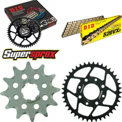 Chain Kit - Steel - for: HONDA VT125 C Shadow 80km/h BOE 99-08 12-41-110 DID520VX3(G&B) rivet