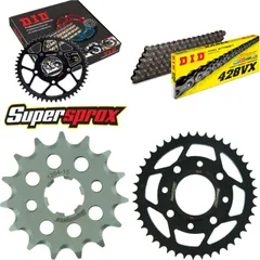 Chain Kit - Steel - for: HONDA CBZ125 F - 15-44-128 DID428VX Clip