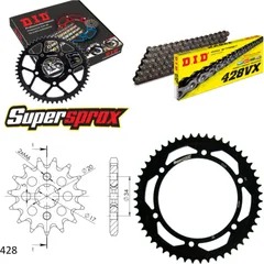 Chain Kit - Steel - for: HONDA XLR125 R 98-99 17-51-132 DID428VX Clip
