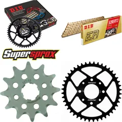 Chain Kit - Steel - for: HONDA XL125 V Varadero 80 km/h BOE 12-44-110 DID520ERT2(G&G) Clip
