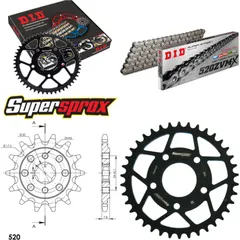 Chain Kit - Steel - for: HONDA CRM125 95-99 14-38-108 DID520ZVM-X rivet