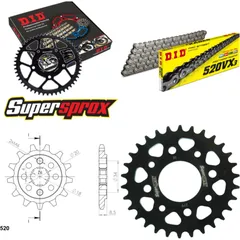 Chain Kit - Steel - for: HONDA CM250 C-C 82-83 14-30-094 DID520VX3 Clip