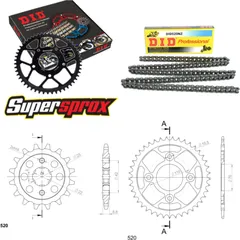 Chain Kit - Steel - for: HONDA CB250 NB, C, D 81-83 15-41-102 DID520NZ Clip