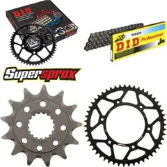 Kettensatz Stahl für: HONDA CRF450 X 05-15 13-51-120 DID520 Clip