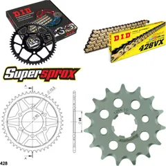 Chain Kit - Steel - for: HONDA CB125 R 2018- 15-47-134 DID428VX(G&B) rivet