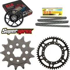 Kettensatz Stahl für: HONDA XR250 R 88-89 13-48-108 DID520NZ Clip