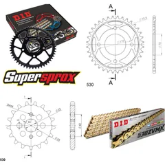 Chain Kit - Steel - for: HONDA CM400 T 79-80 16-35-102 DID530ZVM-X(G&G) endless