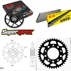 Chain Kit - Steel - for: HONDA CB500 /R /S 94-03 15-40-108 DID525VX3 endless