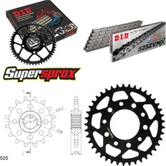 Chain Kit - Steel - for: HONDA CB1 400 89-92 15-41-104 DID525ZVM-X rivet