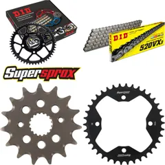 Chain Kit - Steel - for: HONDA TRX400 Fourtrax 99-03/TRX400 Sp 15-38-094 DID520VX3 rivet
