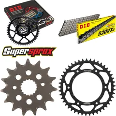 Chain Kit - Steel - for: HONDA XR400 R 96-06 15-45-108 DID520VX3 Clip