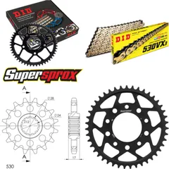 Chain Kit - Steel - for: HONDA CBR600 F 87-90 15-43-110 DID530VX3(G&B) endless