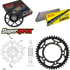 Kettensatz Stahl für: HONDA CBR600 F 91-96 15-43-108 DID530VX3 Endlos
