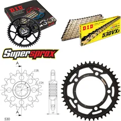 Chain Kit - Steel - for: HONDA CBR600 F 91-96 15-43-108 DID530VX3(G&B) rivet