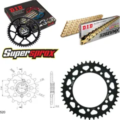 Chain Kit - Steel - for: HONDA FMX650 05-07 14-42-110 DID520ZVM-X(G&G) rivet