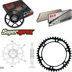 Chain Kit - Steel - for: HONDA VFR800F ABS 14-/VFR800 X Crossr 16-43-110 DID525ZVM-X(S&S) rivet
