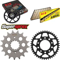 Chain Kit - Steel - for: HONDA CBR1000 F 87-88/VF1000 F2 Bol d 17-43-114 DID530VX3(G&B) rivet