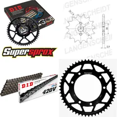 Chain Kit - Steel - for: DERBI/GILERA Senda R 1 50 00-01/Senda 13-53-130 DID420V Clip
