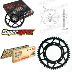 Chain Kit - Steel - for: DERBI Senda R DRD 50 02-05/Senda R DR 13-53-130 DID420NZ3(G&B) Clip