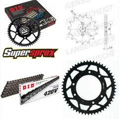 Chain Kit - Steel - for: DERBI Senda R DRD 50 02-05/Senda R DR 13-53-130 DID420V Clip