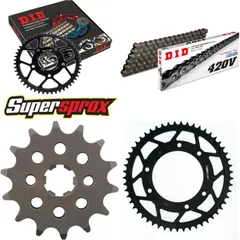 Chain Kit - Steel - for: DERBI Senda SM DRD 50 02-05 14-53-130 DID420V Clip