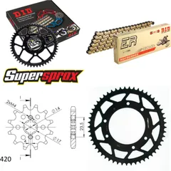 Chain Kit - Steel - for: DERBI Senda R DRD Pro 50 06-07/Senda 11-53-132 DID420NZ3(G&B) Clip