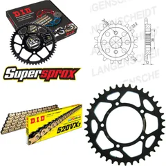 Kettensatz Stahl für: DUCATI 750 Paso 86-90 15-38-106 DID520VX3(G&B) Endlos